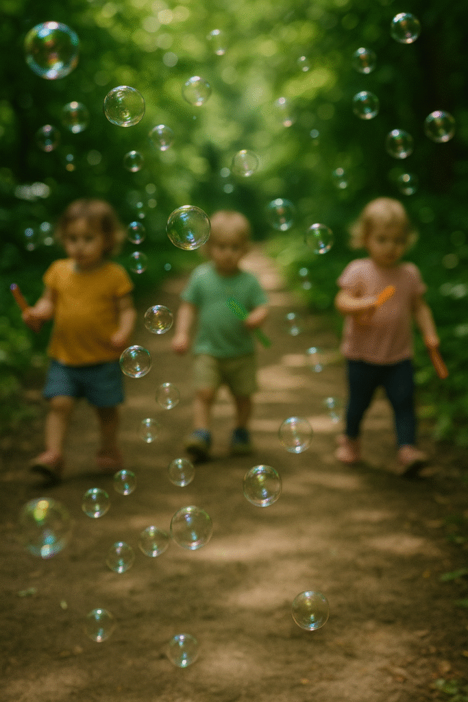 Toddler Bubble Parade