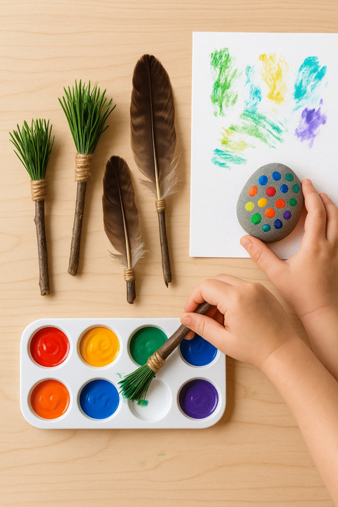 DIY Nature Paintbrushes