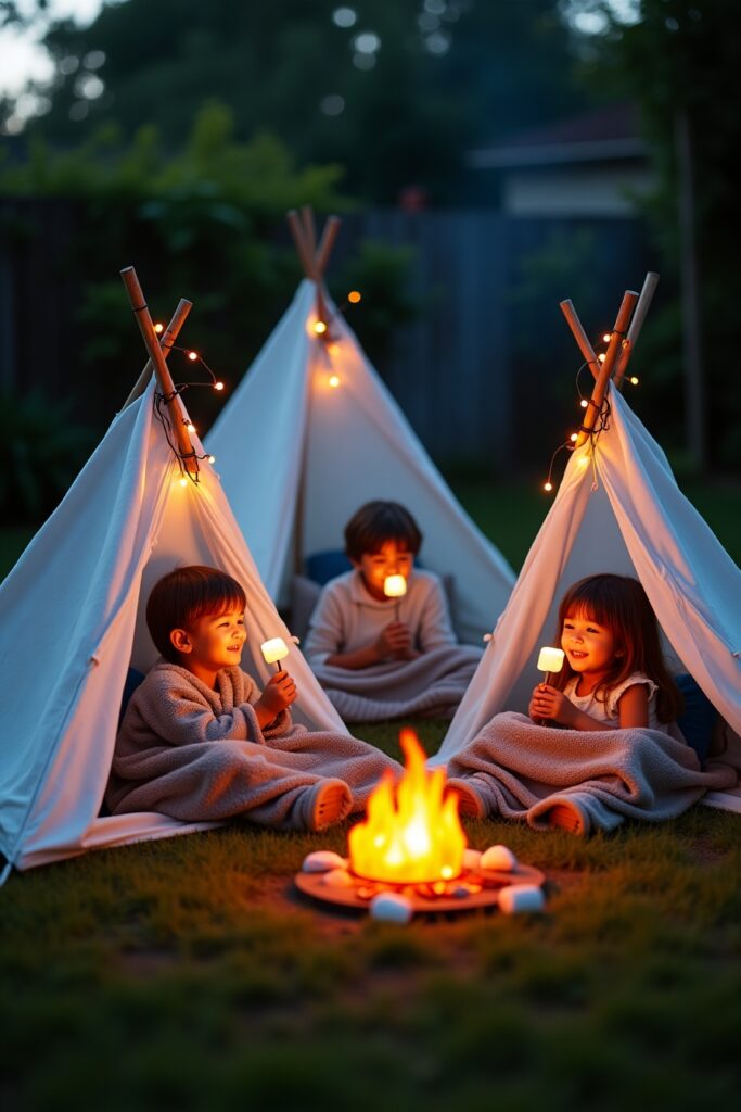 Mini Backyard Camping Setup