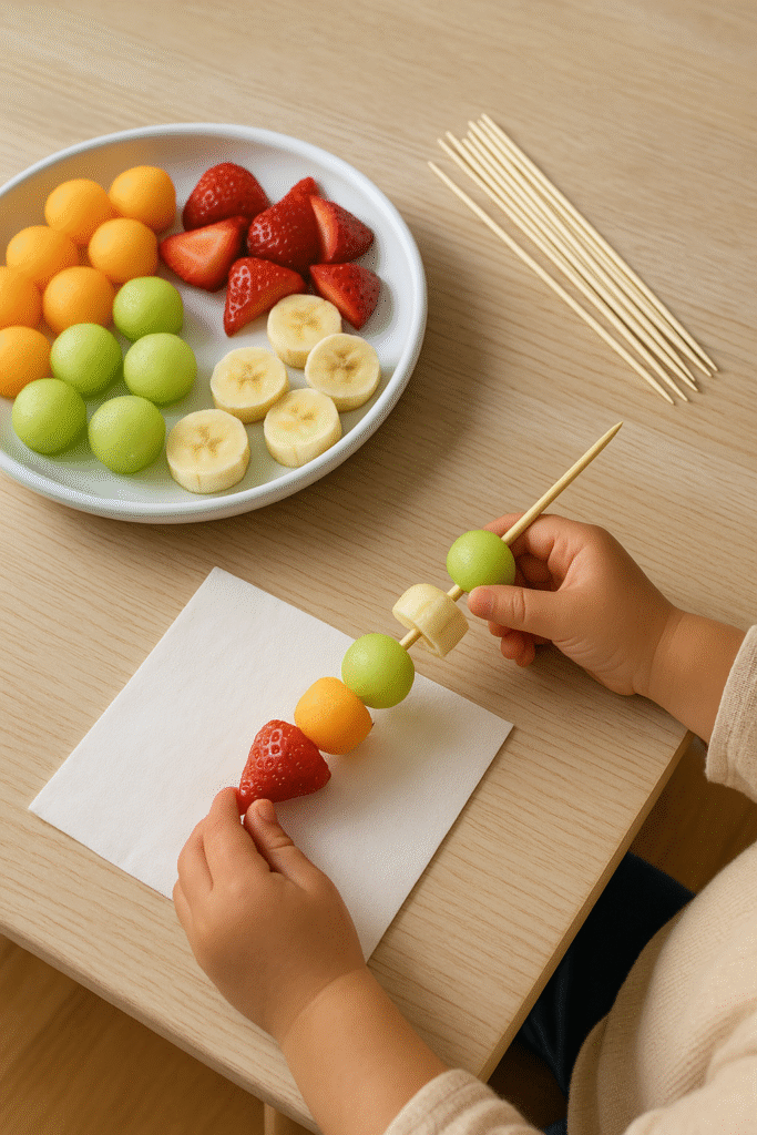 Fruit Kabob Making