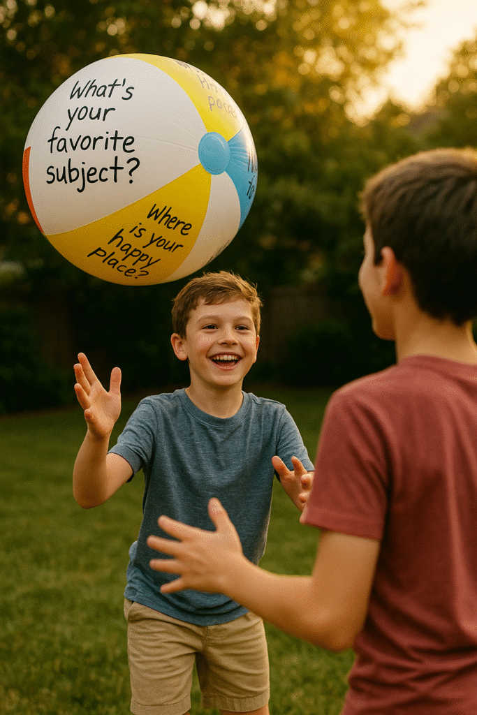 Icebreaker Question Beach Ball Toss