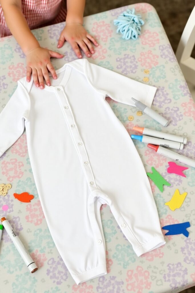 Decorate Your Own Onesie Table