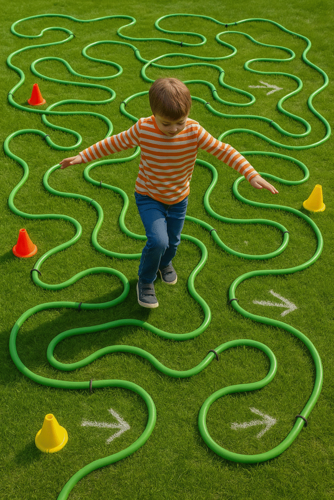 Garden Hose Labyrinth