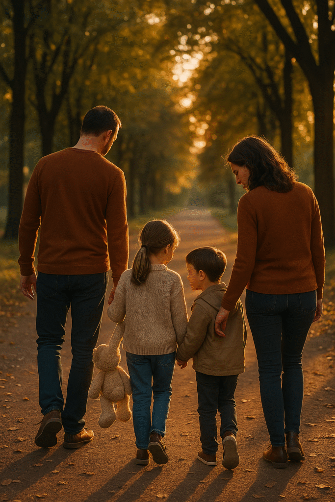 Family Walk & Talk the Night Before