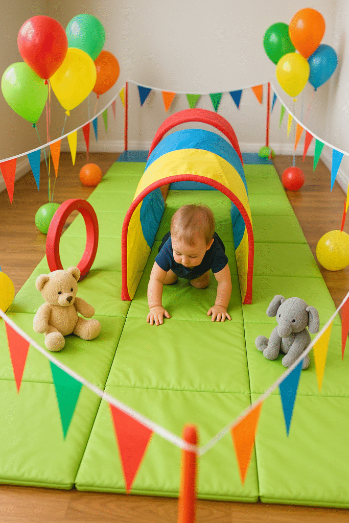 Baby Crawl Obstacle Course