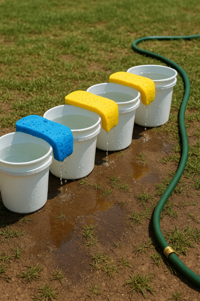 Sponge Water Transfer Race