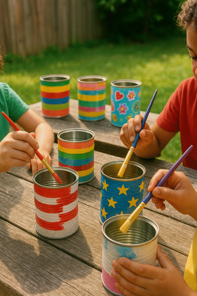 Painted Pencil Holders with the Kids