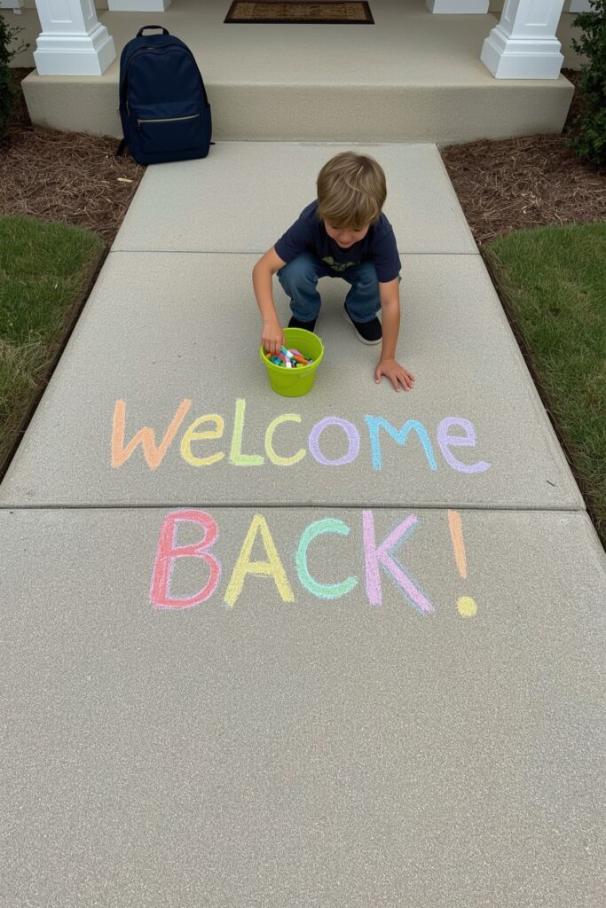 DIY Sidewalk Chalk Messages