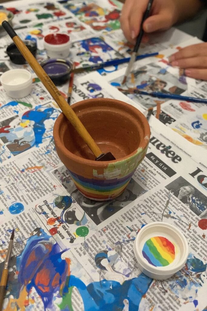 Paint-Your-Own Flower Pot