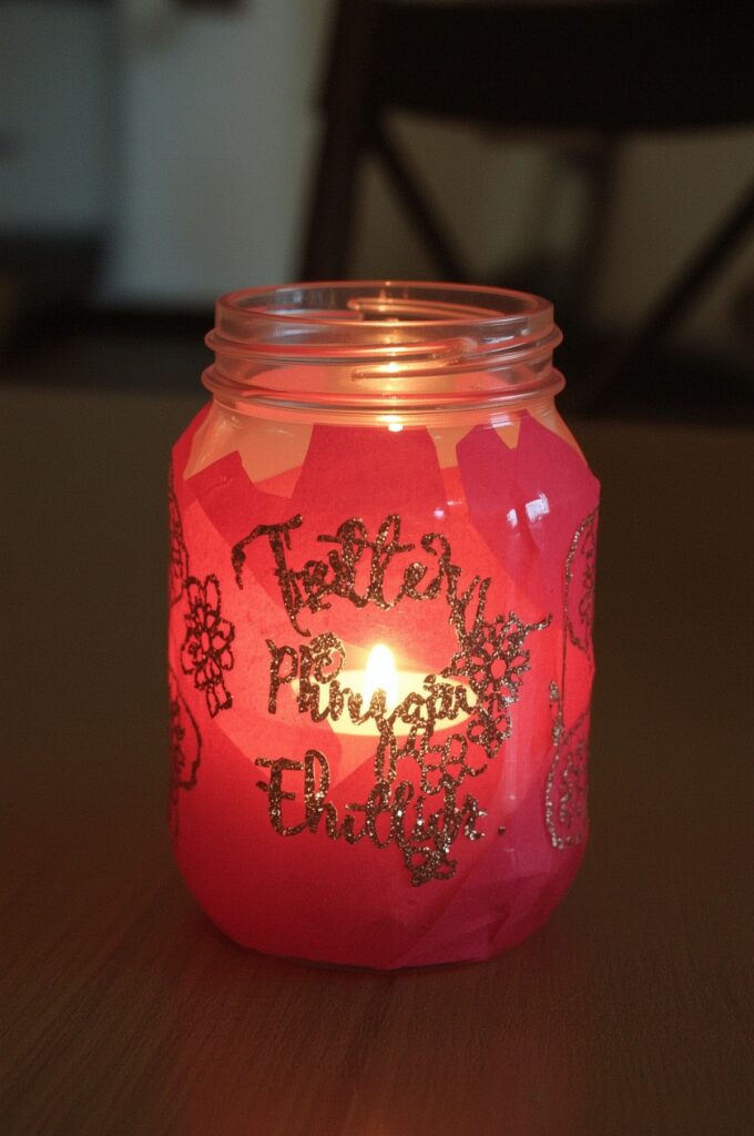 Mason Jar Candle Holder