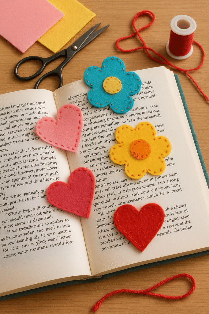 Fabric or Felt Bookmark