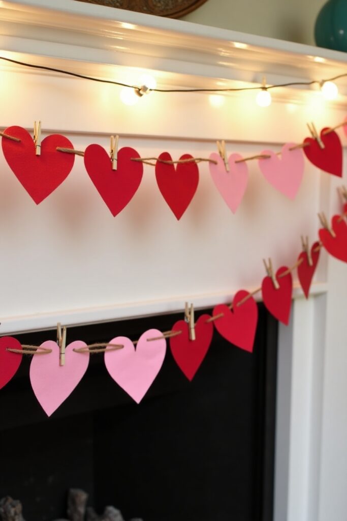 Paper/Felt Heart Garland