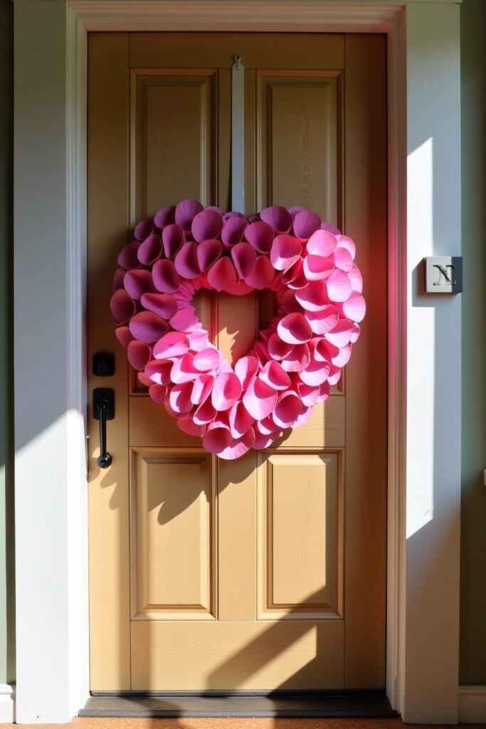 Paper Plate Heart Wreath