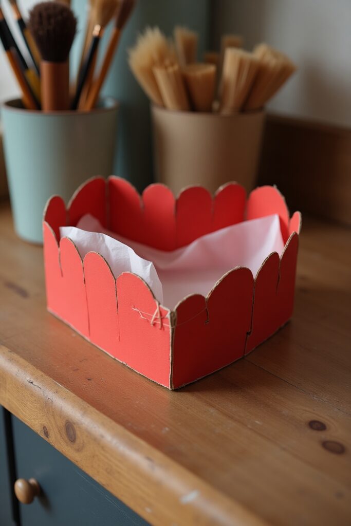 Recycled Cardboard Heart Box