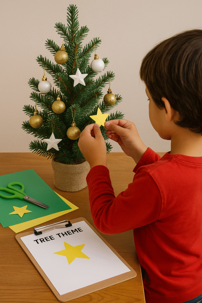 Decorate the Tree with a Theme Picked by the Kids