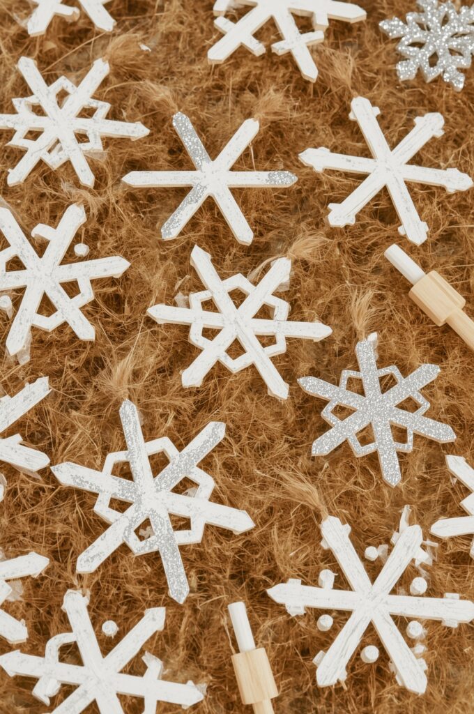 Craft Stick Snowflakes