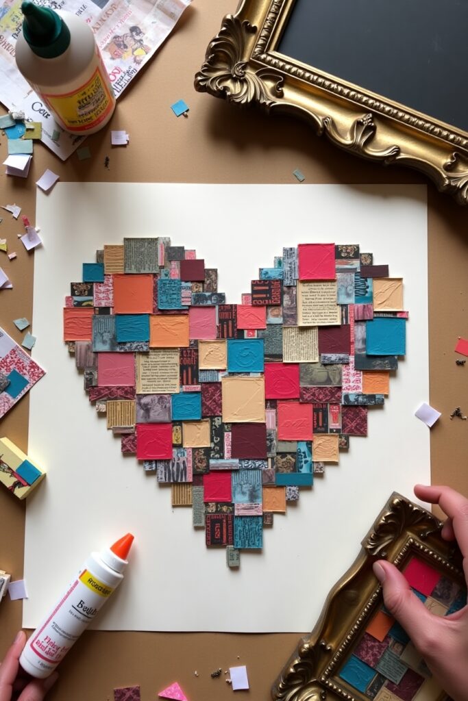 Mosaic Paper Heart
