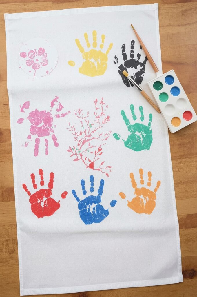Decorated Tea Towel
