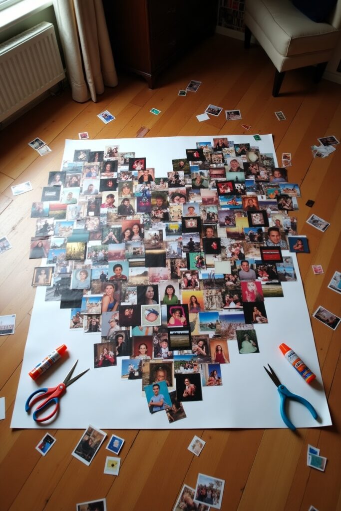 Giant Collage Heart Poster