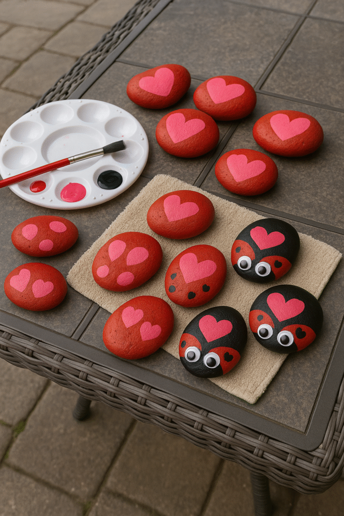 Love-Bug Garden Rocks