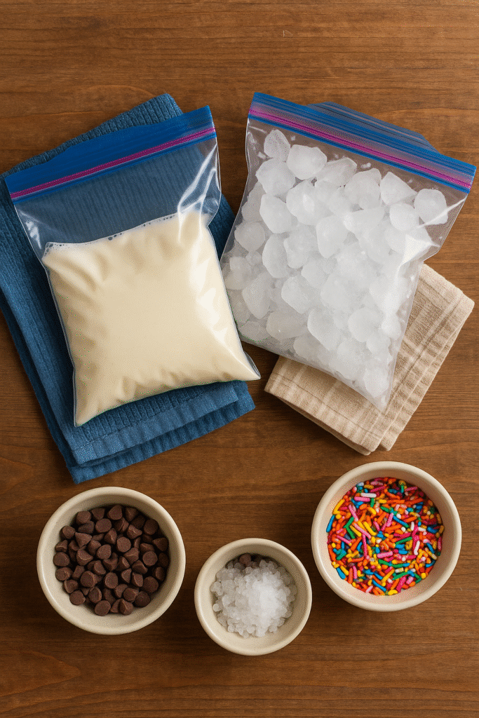 Homemade Ice Cream in a Bag