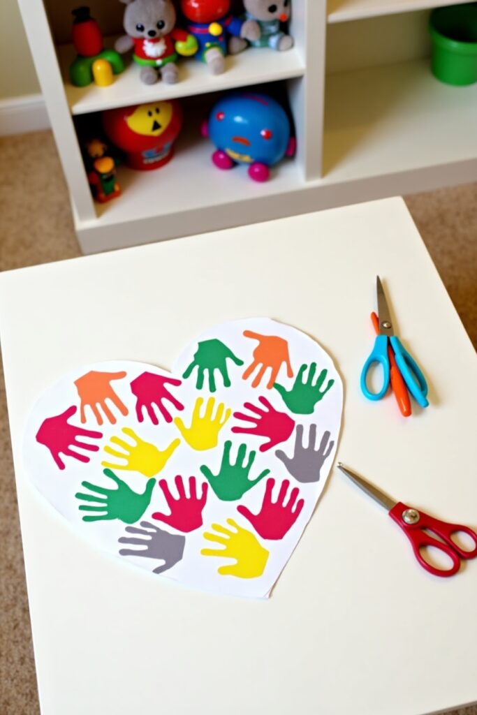 Handprint Heart Keepsake