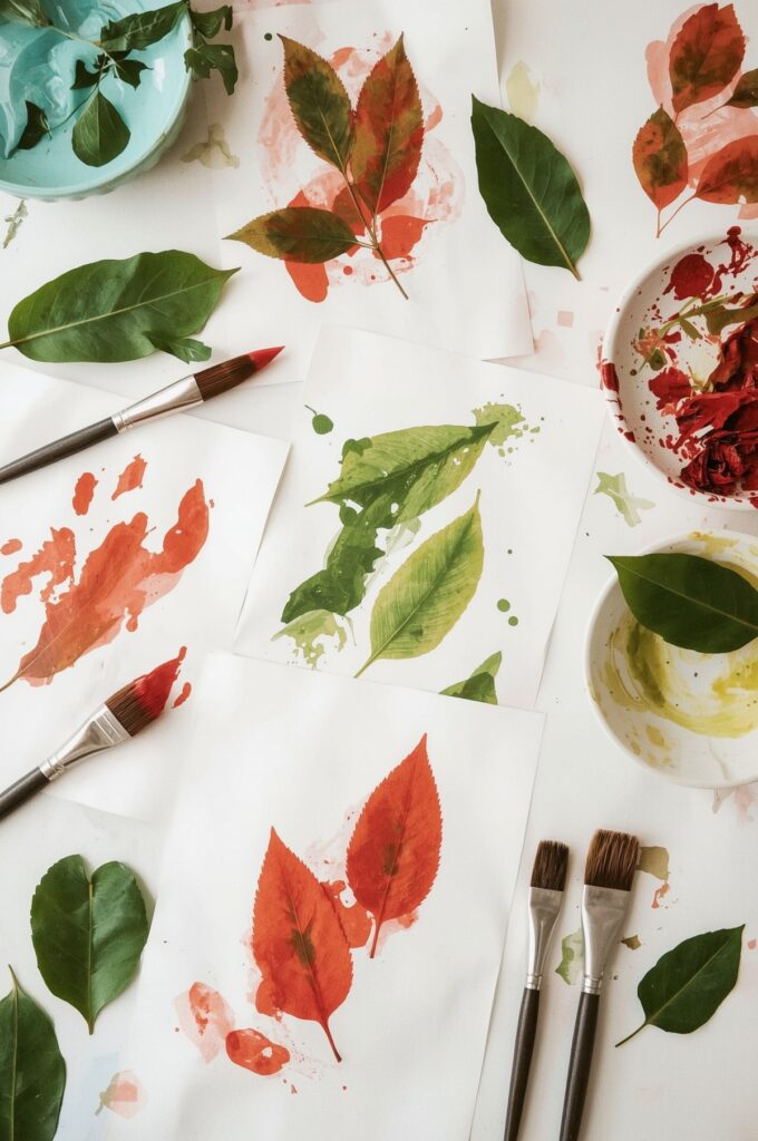 Leaf Paint Prints