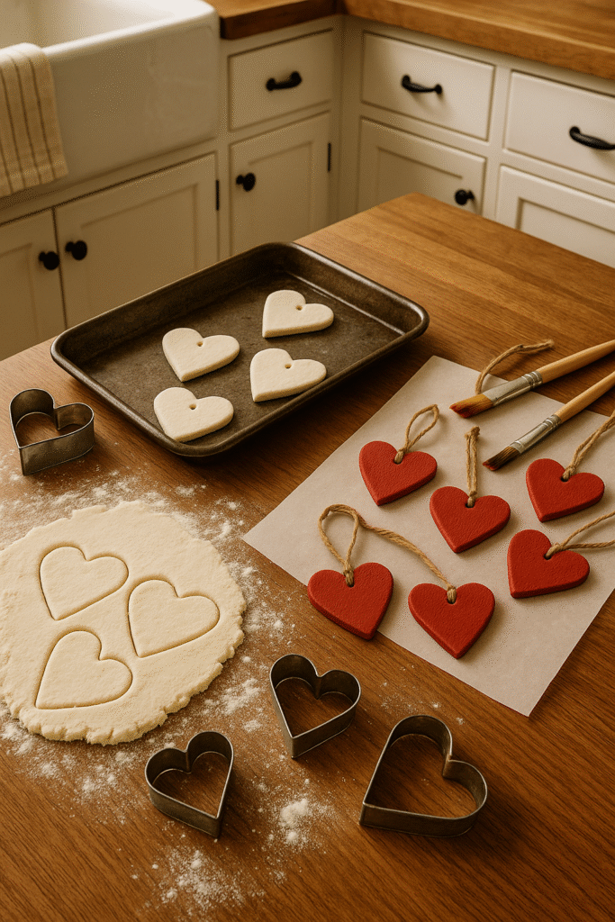 Salt-Dough Heart Tags
