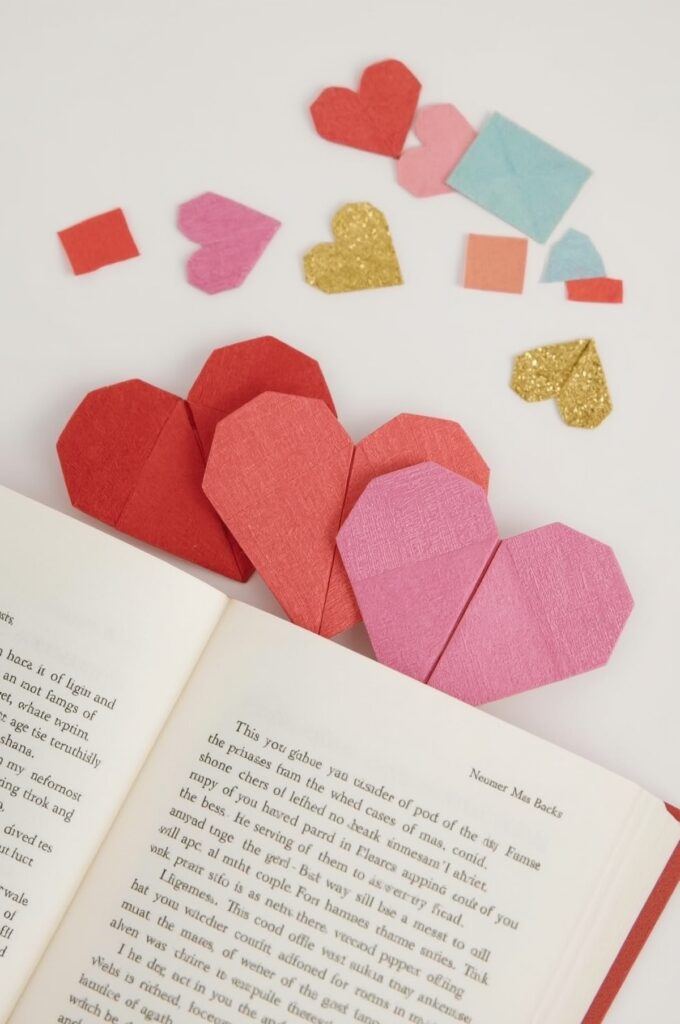 Origami Heart Bookmark
