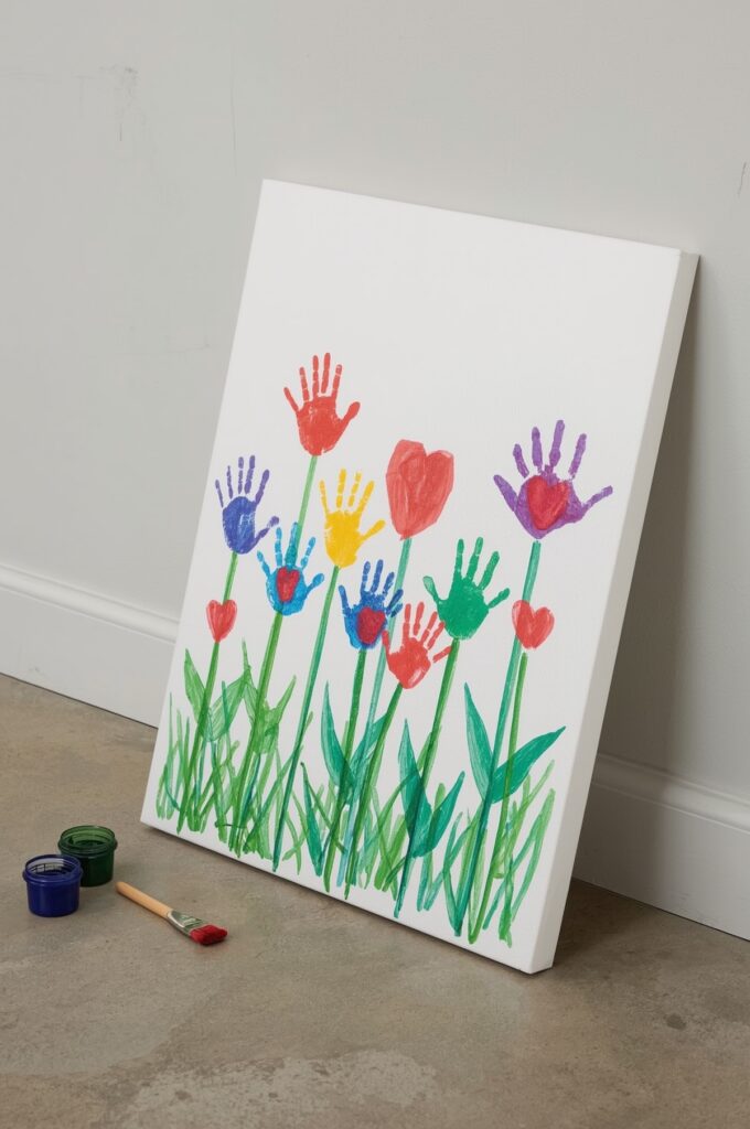 Handprint Wall Art Canvas