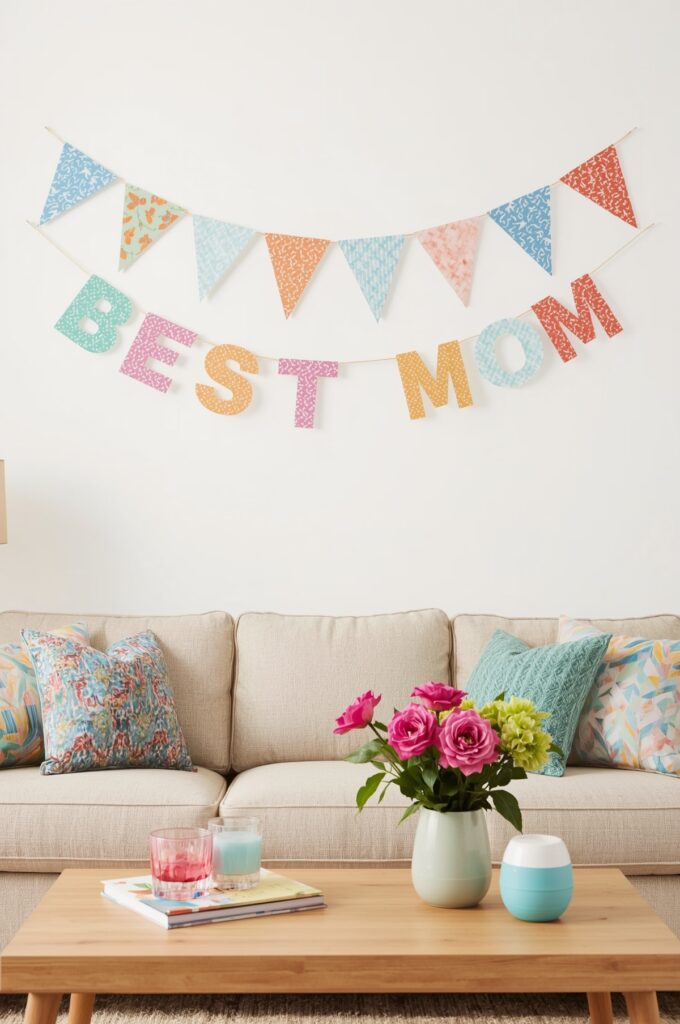 “Best Mom” Garland Banner