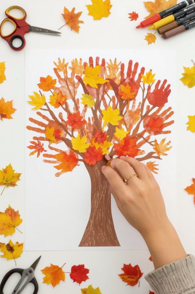 Handprint Autumn Tree