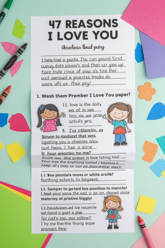 “Reasons I Love You” Accordion Card