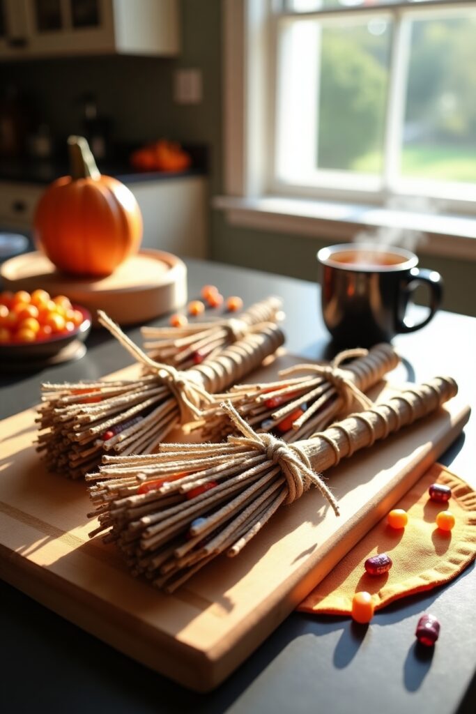 Candy-Filled Witch Broom Favors