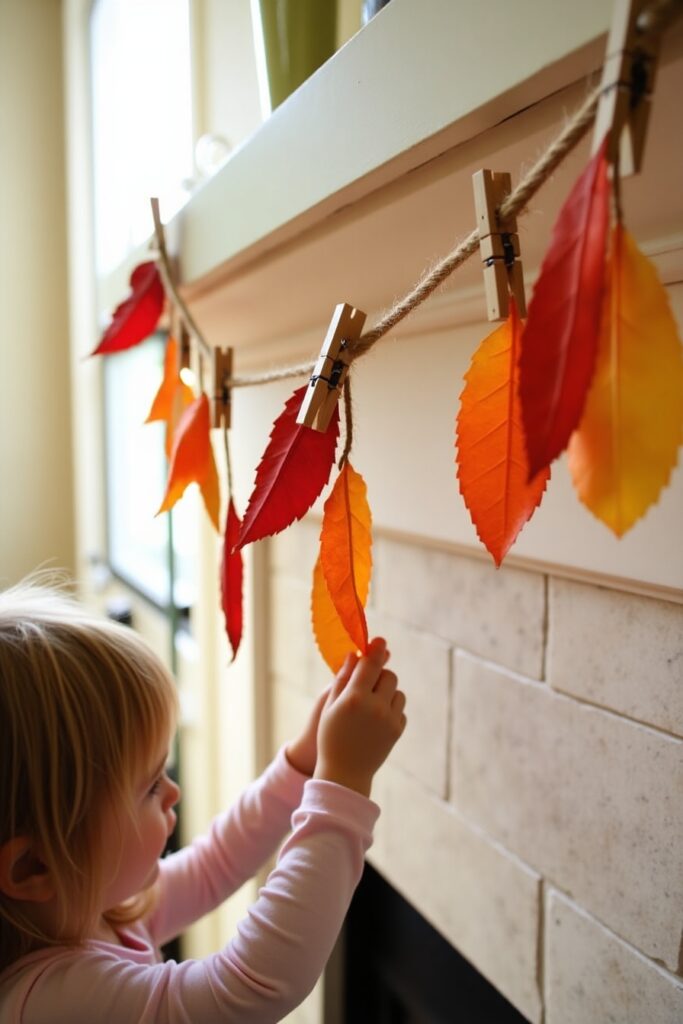 DIY Leaf Garland