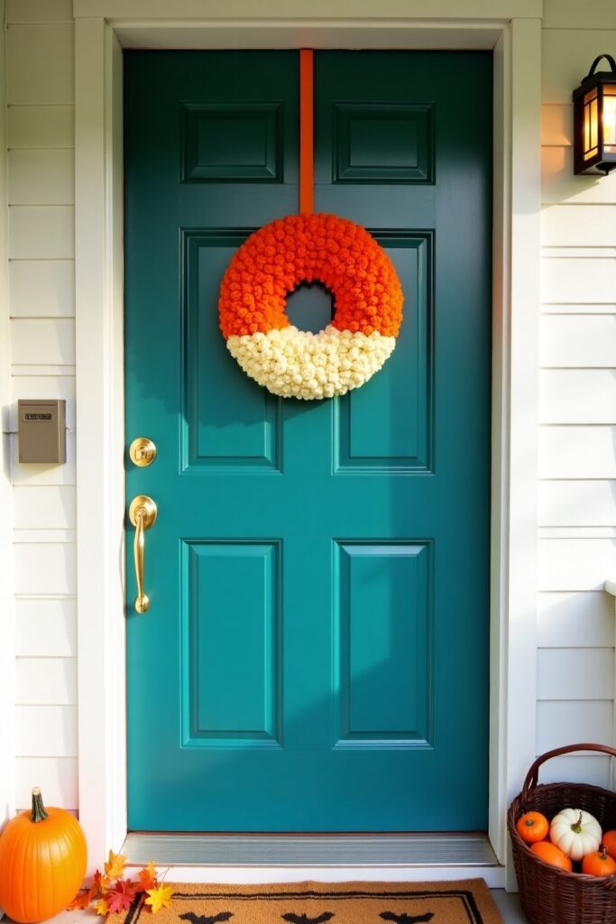 Candy Corn Wreath