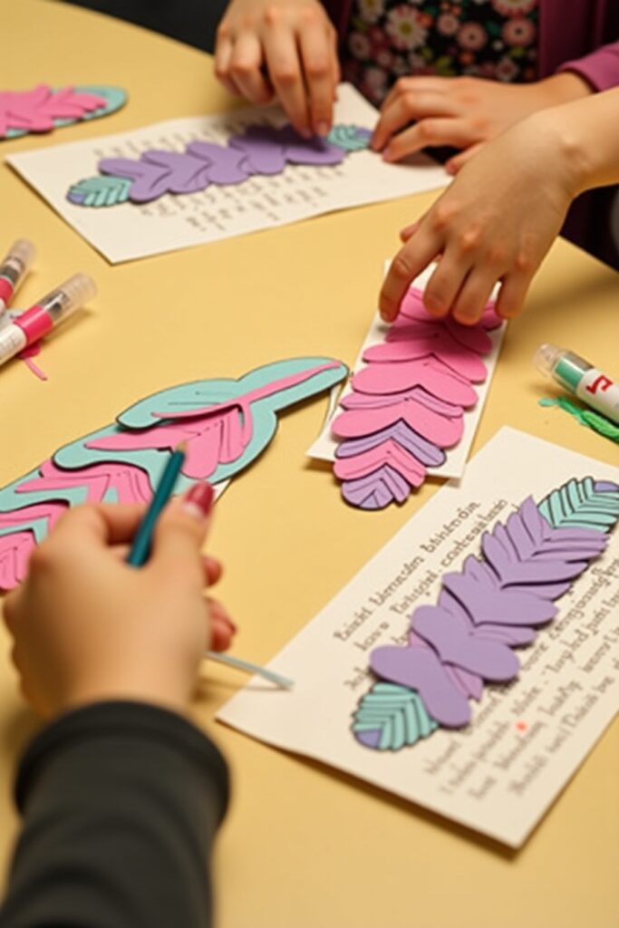 Feathered Bookmark Craft