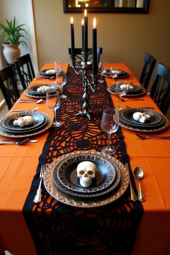 Cobweb Lace Table Runner