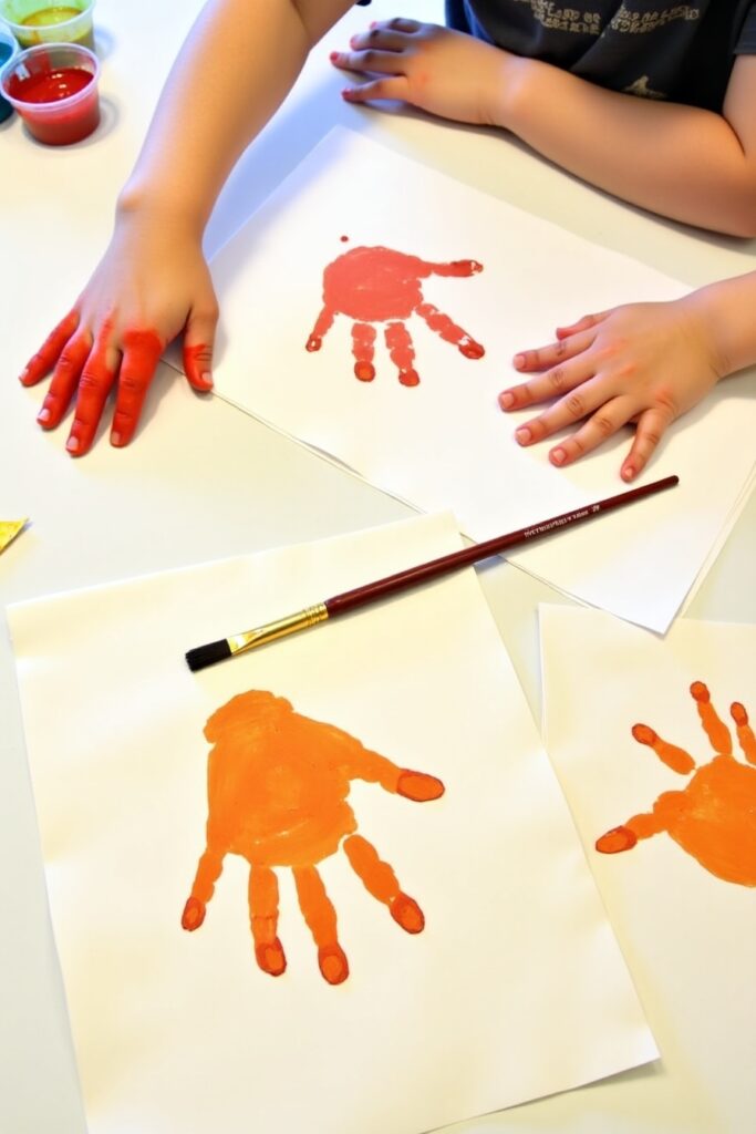 Handprint Leaf Prints