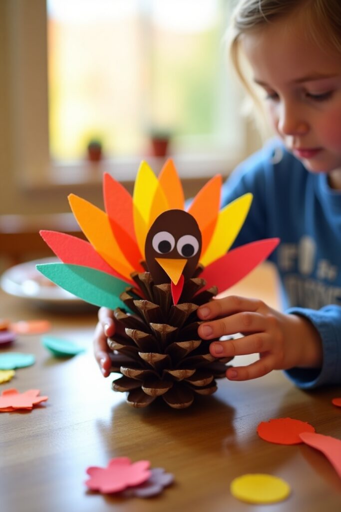 Pinecone Turkey Craft