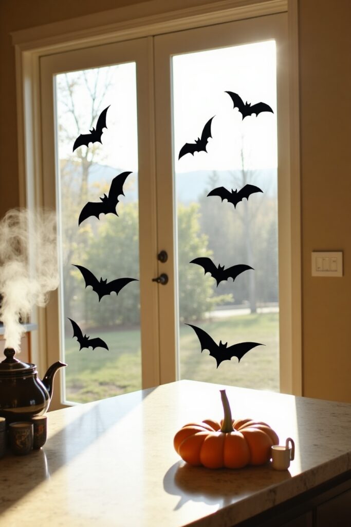 Bat Silhouette Window Clings