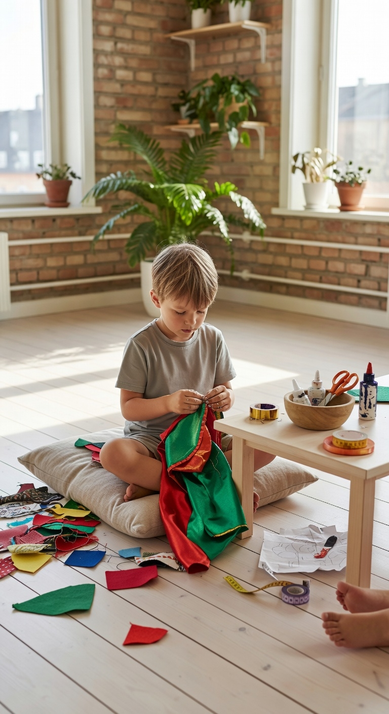 diy superhero cape creation