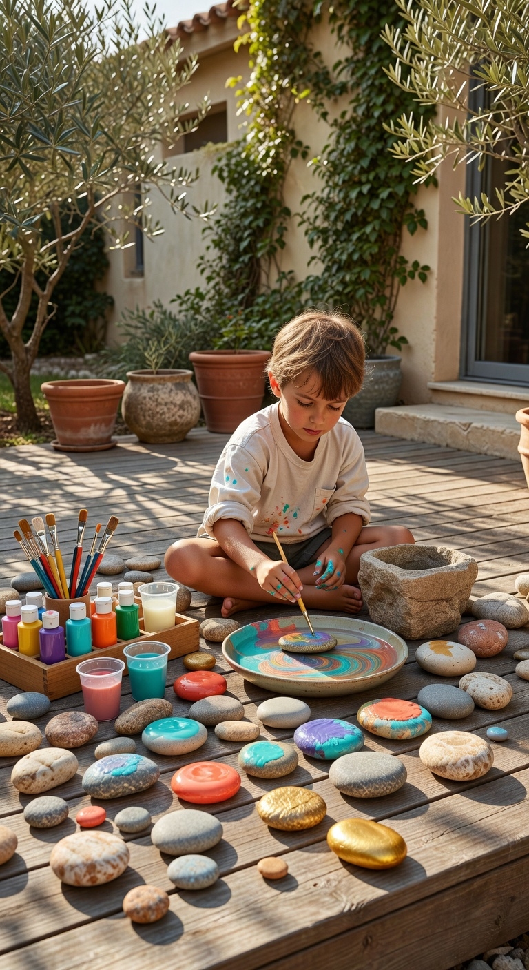 rock painting creative fun