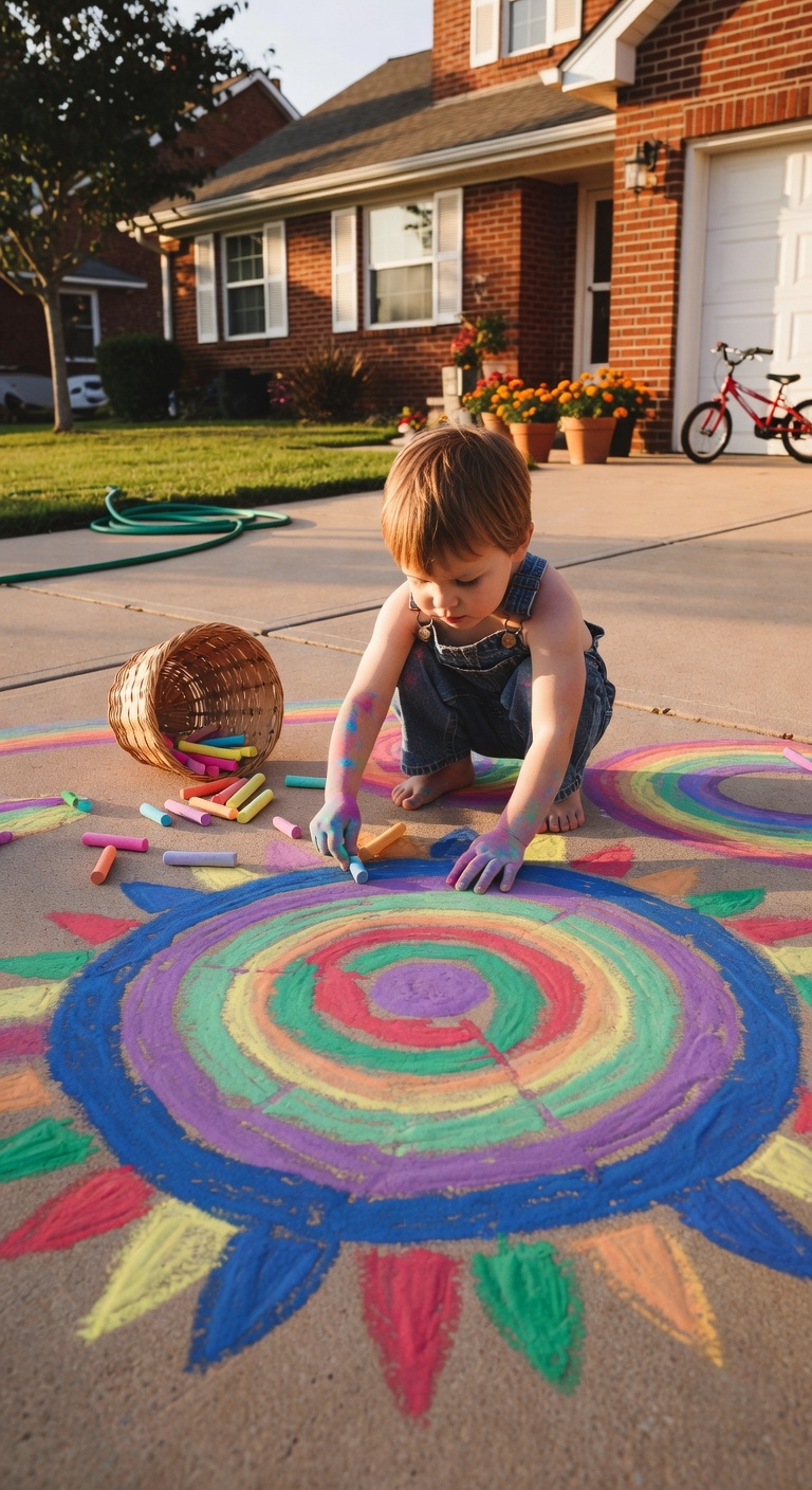 sidewalk chalk art competition