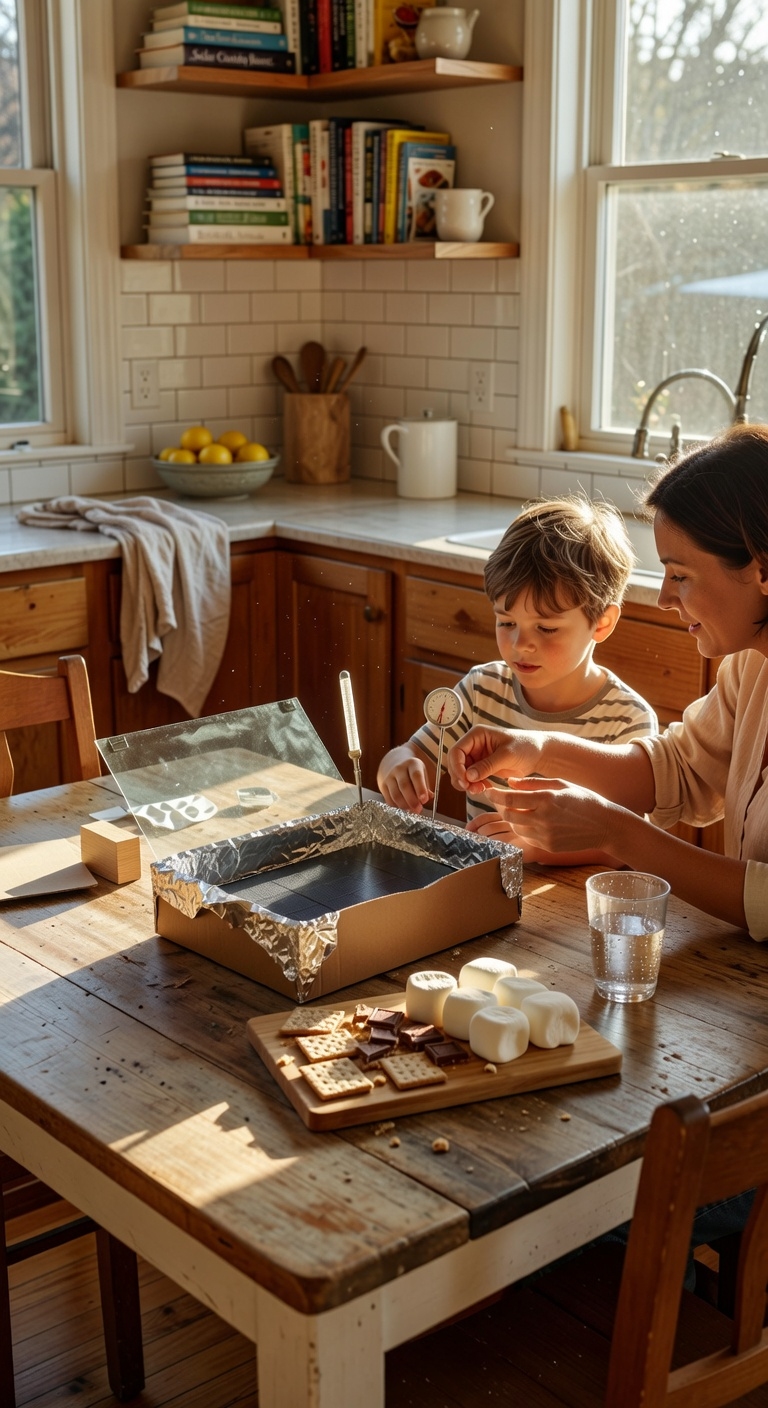 solar oven s mores experiment