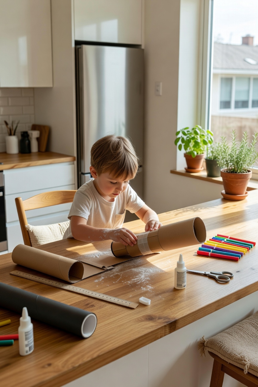 build a cardboard telescope