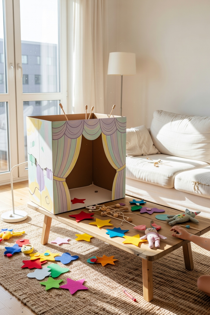 create engaging puppet theater