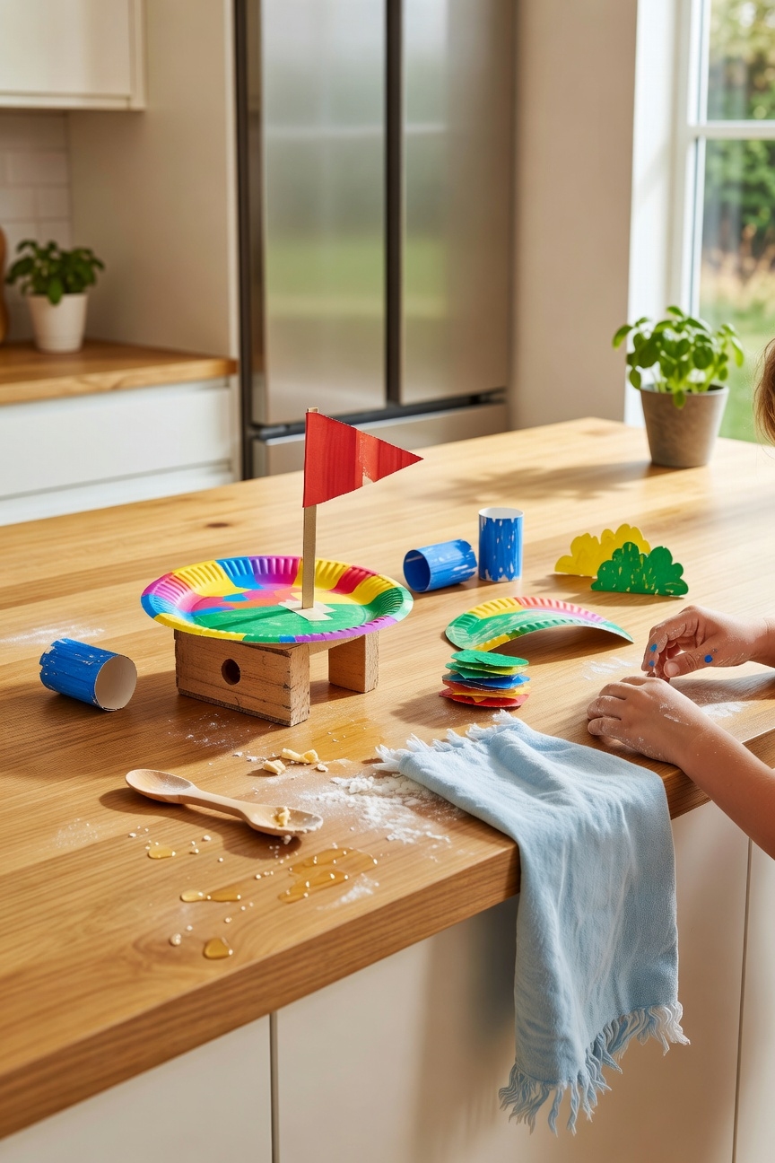 diy paper plate golf