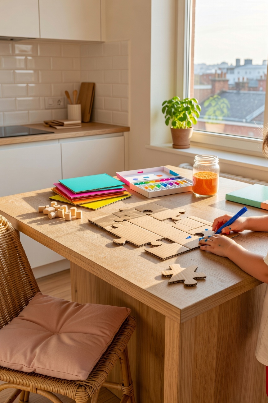 giant cardboard puzzle piece