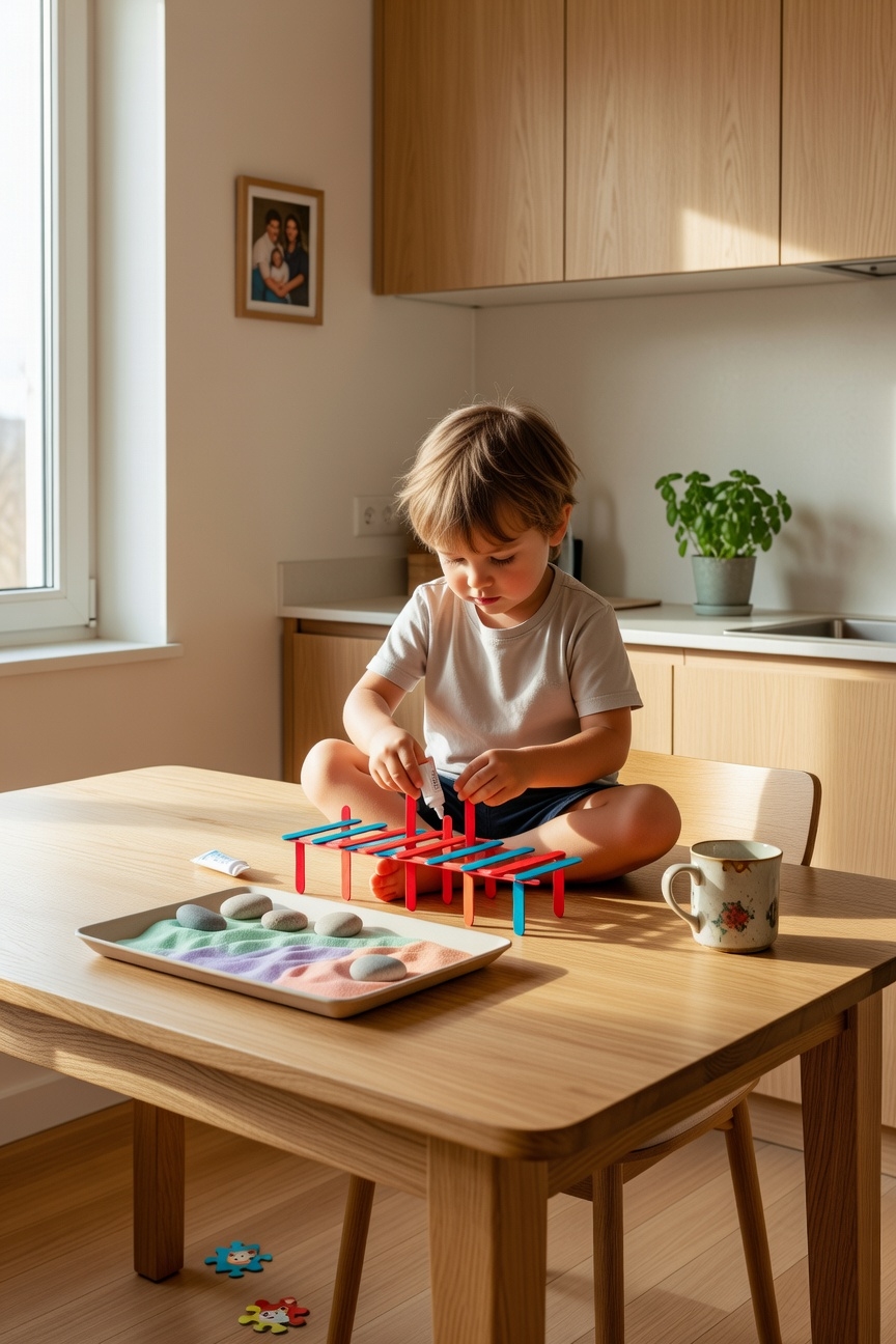 mess free bridge building fun